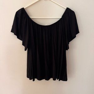 BP Over The Shoulder Black Shirt Size S